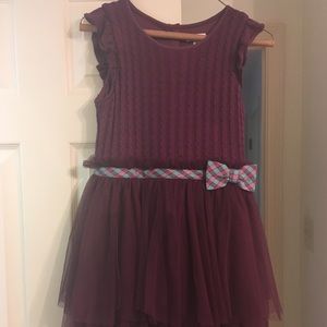 Girl’s size 12 Matilda Jane deep purple dress
